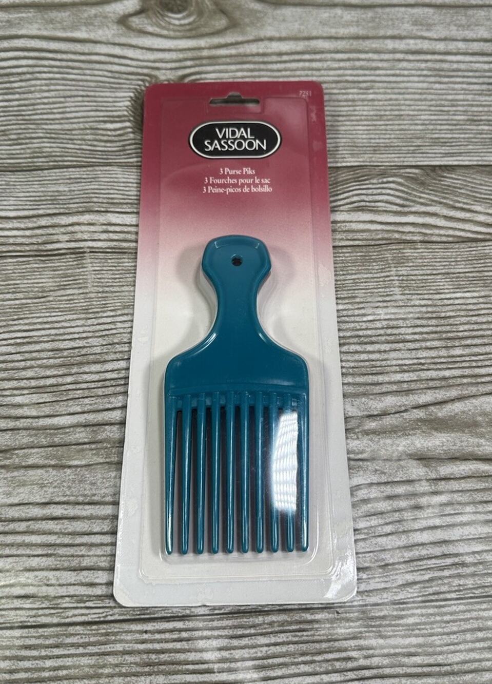 Vintage 1995 Vidal Sassoon Professional Purse Piks 3 Count New Sealed